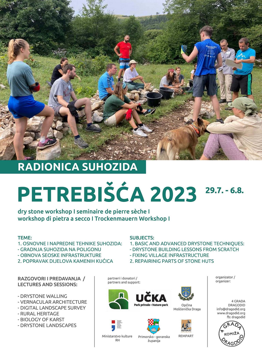 14. MEĐUNARODNA BAŠTINSKA LJETNA ŠKOLA – PETREBIŠĆA&nbsp;2023.