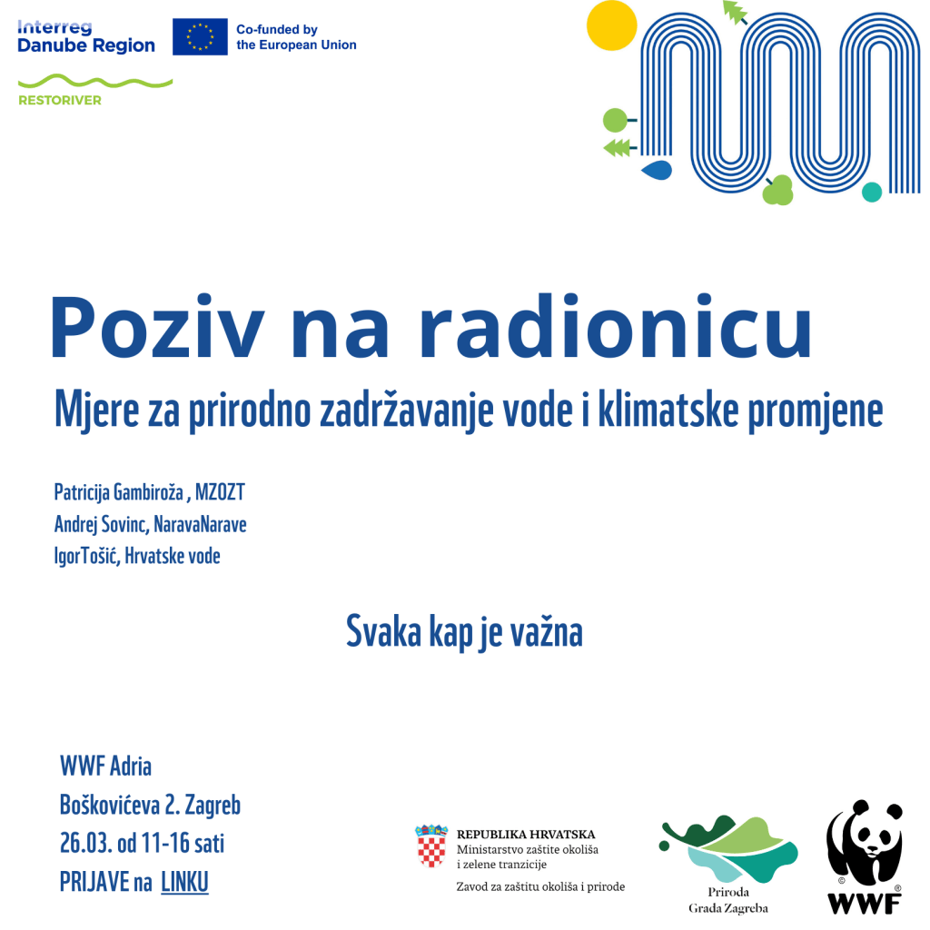 Radionica: Mjere za prirodno zadržavanje vode (NWRM) i klimatske&nbsp;promjene